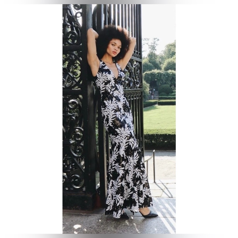 Jay Godfrey Sequin Maxi Mermaid Gown Dress